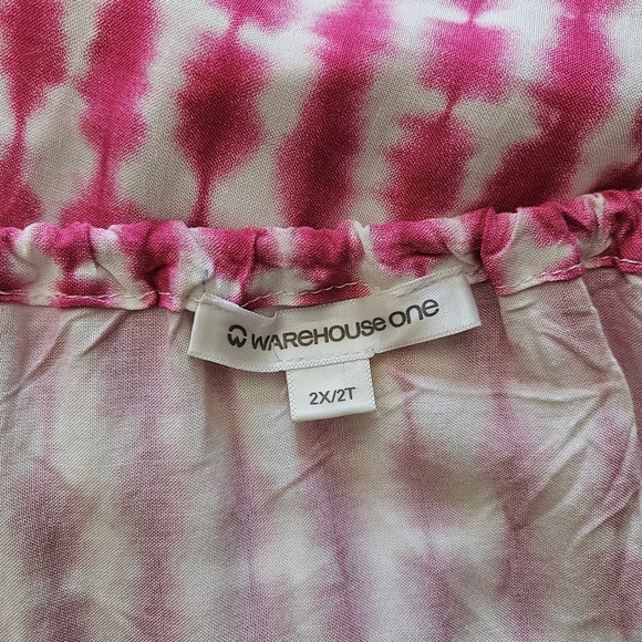 Pretty Women's Plus Size Tie Dye Halter Wrap Tank Top Blouse 2X - Warehouse One - Picture 3 of 6